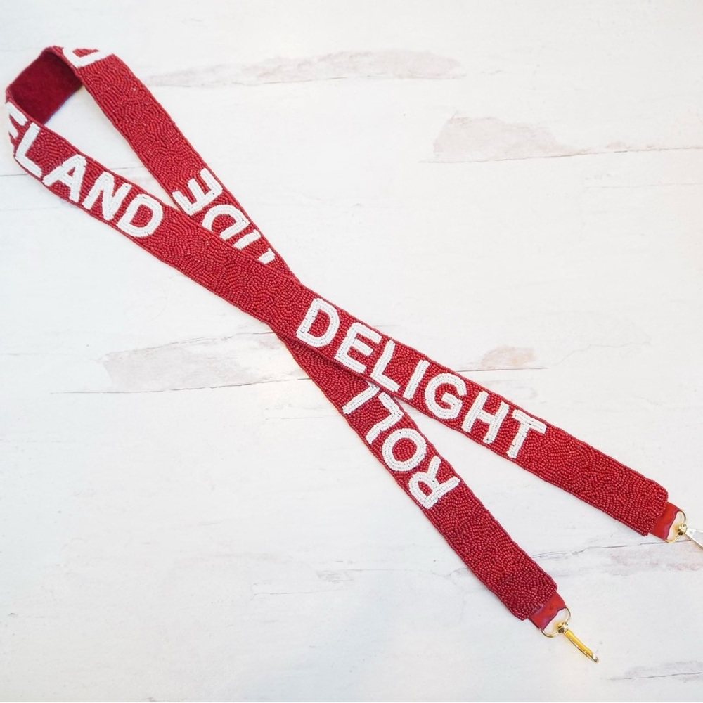 Beaded Roll Tide Dixieland Delight Alabama Purse Strap Collegiate Game Day